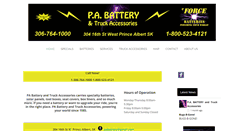 Desktop Screenshot of pabattery.ca
