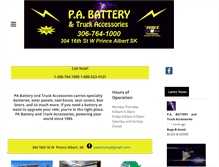 Tablet Screenshot of pabattery.ca